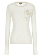 Ganni White Organic Cotton Cardigan