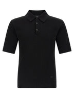 Dolce & Gabbana Black Cotton Polo Shirt