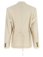 Dries Van Noten Beige Cotton Blazer
