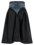Maison Margiela Multicolor Polyester Midi Skirt
