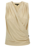 Beige Polyamide Sport Bra