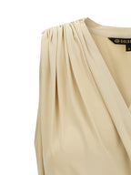 Beige Polyamide Sport Bra