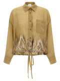 Brown Tencel Blouse
