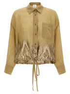 Brown Tencel Blouse