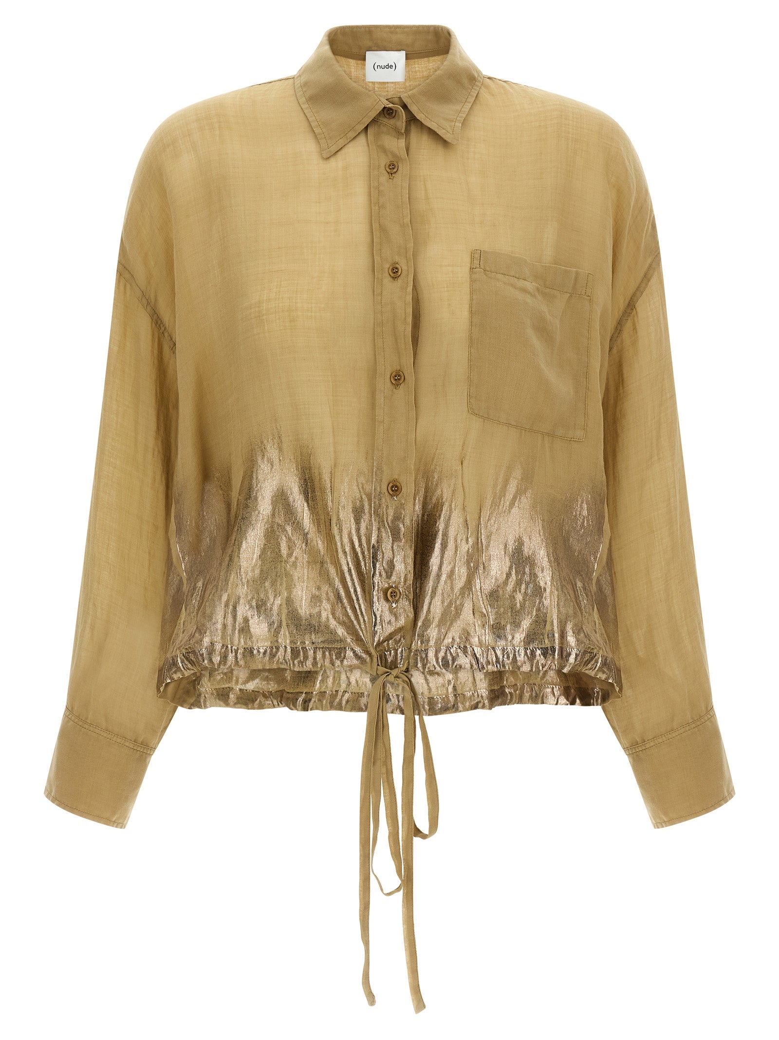 Brown Tencel Blouse