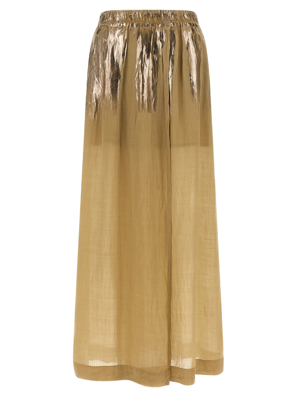 NUDE Brown Tencel Mini Skirt
