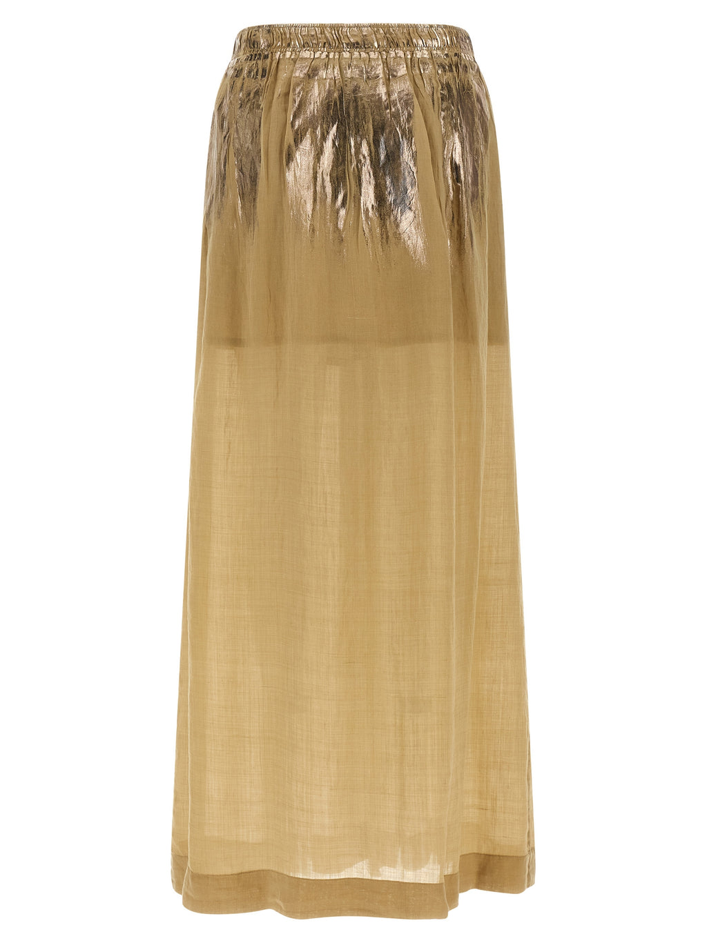 NUDE Brown Tencel Mini Skirt