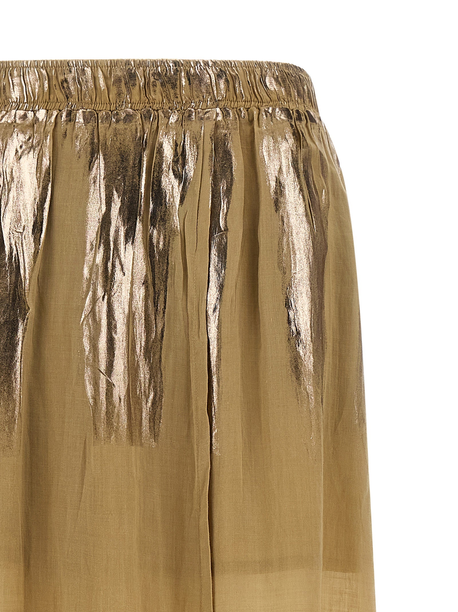 NUDE Brown Tencel Mini Skirt