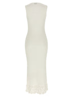 Ganni White Organic Cotton Long Dress