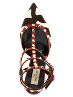 Valentino Garavani Multicolor Calfskin Mid Heel Pumps