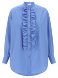 NUDE Blue Cotton Blouse