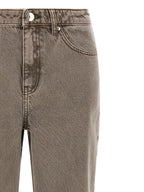 ROTATE BIRGER CHRISTENSEN Brown Cotton Straight-Leg Jeans