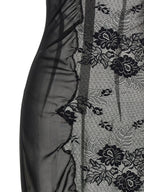 The Attico Black Cotton Midi Dress