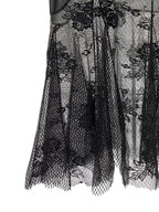 The Attico Black Cotton Midi Dress