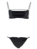 ALLIS Black Polyester Bikini