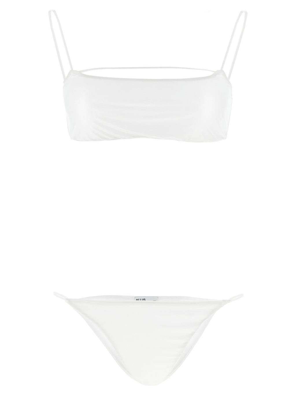 ALLIS White Polyester Bikini