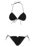 ALLIS Black Polyester Bikini