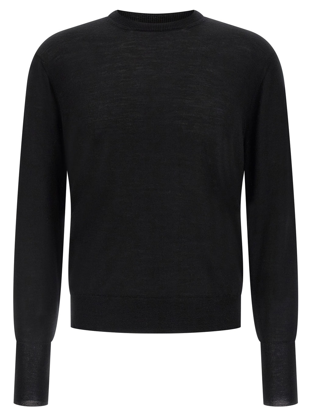 MA'RY'YA Black Virgin Wool Cardigan