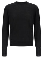 MA'RY'YA Black Virgin Wool Cardigan