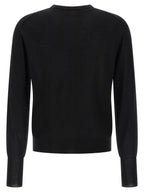 MA'RY'YA Black Virgin Wool Cardigan