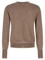 MA'RY'YA Gray Virgin Wool Cardigan
