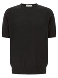 MA'RY'YA Black Cotton Cardigan