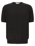 MA'RY'YA Black Cotton Cardigan