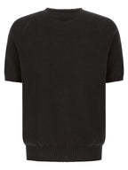 MA'RY'YA Black Cotton Cardigan