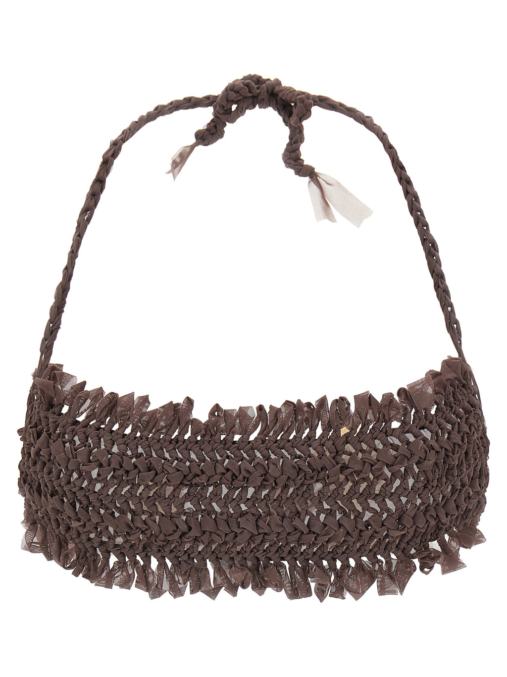ALLIS Brown Polyester Bikini