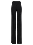 Rick Owens Black Silk Flared Pants