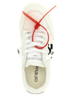 Off-White Bicolor Cotton Low Top Sneakers