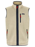 Beige Polyester Sleeveless Jacket