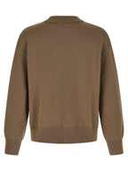 Ami Paris Beige Wool Cardigan