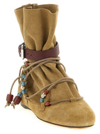 Isabel Marant Beige Calfskin Ankle Boots