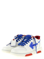 Off-White Blue Leather Athletic Sneakers