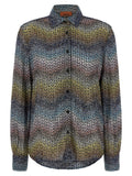 Blouse in Multicolored Viscose