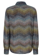 Blouse in Multicolored Viscose