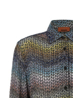 Blouse in Multicolored Viscose