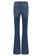 L'Agence Blue Cotton Flared Jeans