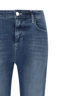 L'Agence Blue Cotton Flared Jeans