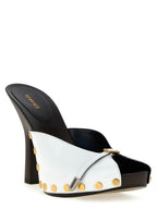 Versace Bicolor Calfskin High Heel Pumps
