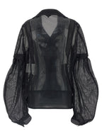 Comme Des Garçons Black Polyester Biker Jacket