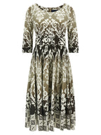 SAMANTHA SUNG Multicolor Cotton Midi Dress