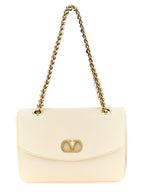 Valentino Garavani White Lamb Leather Shoulder Bag