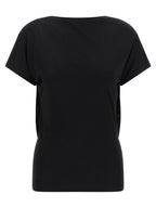 Black Viscose T-Shirt