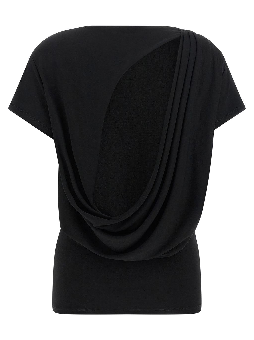 Black Viscose T-Shirt