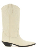 White Calfskin Chelsea Boots