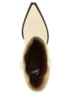 White Calfskin Chelsea Boots