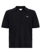Lacoste Black Cotton Polo Shirt