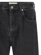 SECOND/LAYER Black Cotton Straight-Leg Jeans